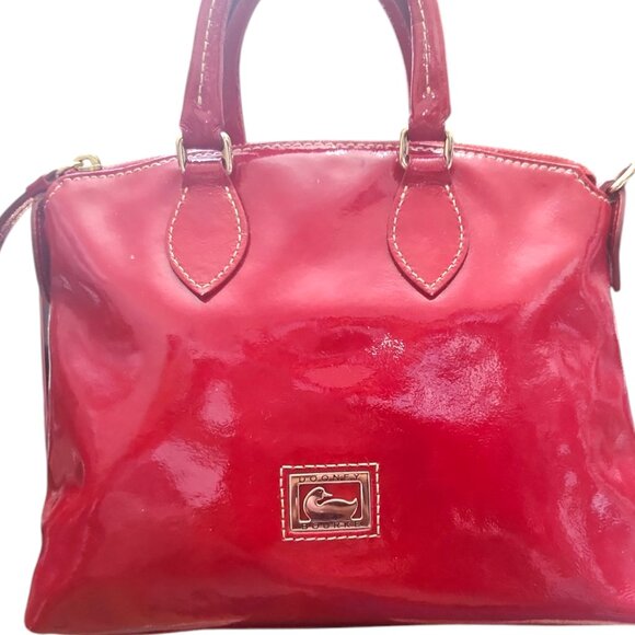 Dooney & Bourke Handbags - Dooney & Bourke EUC Patent Leather Satchel Bag